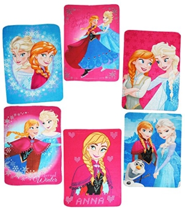 alles-meine.de GmbH Disney  Frozen - die Eiskönigin  - Fleecedecke / Kuscheldecke - 100 cm * 140 cm - Decke aus Fleece - für Mädchen & Jungen - Schmusedecke - Prinzessin / Prin.. - 6