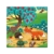 Bilderdepot24 Kunstdruck - Kinderbild Tiere im Wald - Bild auf Leinwand - 40x40 cm einteilig - Leinwandbilder - Bilder ALS Leinwanddruck - Wandbild Kinder - farbenfrohe Waldidylle mit Tieren - 2