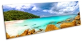 Canvas Geeks Leinwandbild, Motiv Paradies am Strand, 135cm Wide x 45cm high - 1