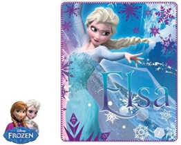Disney Frozen die Eiskönigin Fleecedecke Decke Elsa & Anna 120 x 140 cm - 1