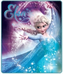 Disney Frozen Kuscheldecke Die Eiskönigin Anna und Elsa - Fleecedecke Decke 120 x 140 cm Trendstern Fleecedecke - 1