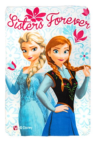 Disney Frozen "Sisters forever" Kinder Fleecedecke, 100 x 150 cm, Original Lizenzware - 1