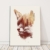 Feeby. Wandbild - 1 Teilig - 50x70 cm, Leinwand Bild Leinwandbilder Bilder Wandbilder Kunstdruck, Blind Fox - Robert Farkas, Fuchs, Illustration, Rot - 3