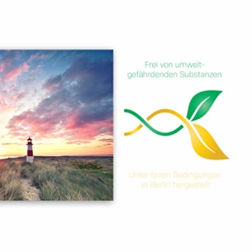 ge Bildet !!! SENSATIONSPREIS Hochwertiges Leinwandbild - Leuchtturm auf Sylt - 30 x 20 cm Einteilig | Angebote der Woche Geschenke für Frauen Geschenke für männer | - 4