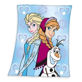 Herding 758025023 Fleecedecke Disney's Eiskönigin, Größe 125 x 150 cm, 100% Polyester - 1