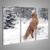 islandburner Bild Bilder auf Leinwand Roter Fuchs im Schnee Poster, Leinwandbild, Wandbilder - 3