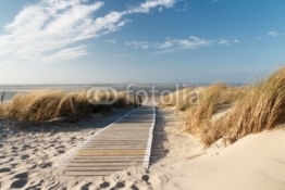 Leinwand-Bild 30 x 20 cm: "Nordsee Strand auf Langeoog", Bild auf Leinwand - 1