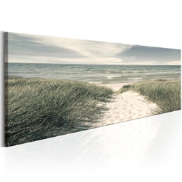 murando - Bilder 135x45 cm - Vlies Leinwandbild - 1 Teilig - Kunstdruck - modern - Wandbilder XXL - Wanddekoration - Design - Wand Bild - Strand Meer Natur c-C-0038-b-d - 1