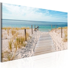 murando - Bilder 135x45 cm - Vlies Leinwandbild - 1 Teilig - Kunstdruck - modern - Wandbilder XXL - Wanddekoration - Design - Wand Bild - Strand Natur Landschaft Meer c-A-0107-b-a - 1