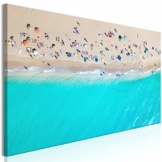 murando - Bilder Meer Strand 135x45 cm - Vlies Leinwandbild - 1 Teilig - Kunstdruck - modern - Wandbilder XXL - Wanddekoration - Design - Wand Bild - Welle Blau Wasser c-B-0392-b-a - 1