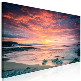 murando - Bilder Meer Strand 135x45 cm - Vlies Leinwandbild - 1 Teilig - Kunstdruck - modern - Wandbilder XXL - Wanddekoration - Design - Wand Bild - Sonnenuntergang c-B-0382-b-b - 1