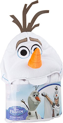 Small Foot by Legler Kuschelweiche Frozen Fleecedecke Olaf, Handschuhe und Kapuze halten auch die Hände und den Kopf warm, mit Olafs Lustigem Gesicht auf der Kapuze, auch ALS Kostüm geeignet - 1
