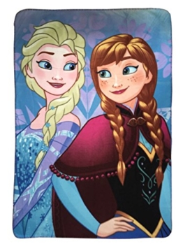 ST.IOANNIDIS&SON Elsa und Anna Kuscheldecke 140 x 100 cm Disney Frozen Eiskönigin - 1