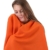 Betz Luxus Fleecedecke Kuscheldecke Größe 130x170 cm Farbe terra orange - 2