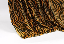 Feinste Mikrofaserdecke Kuscheldecke Tagesdecke, extra dick mit Silk/Cashmere Touch, ca. 150 x 200 cm, Tiger - 1