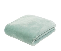 Gözze Premium Cashmere-Feeling Wohn- und Kuscheldecke, 130 x 170 cm, Aqua, 40128-55-130170 - 1