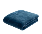 Gözze Premium Cashmere-Feeling Wohn- und Kuscheldecke, 130 x 170 cm, Blau, 40128-50-130170 - 1