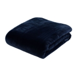 Gözze Premium Cashmere-Feeling Wohn- und Kuscheldecke, 130 x 170 cm, Marine, 40128-05-130170 - 1