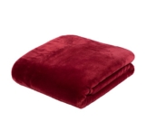 Gözze Premium Cashmere-Feeling Wohn- und Kuscheldecke, 130 x 170 cm, Rot, 40128-37-130170 - 1