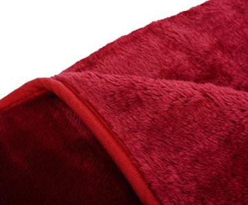 Gözze Premium Cashmere-Feeling Wohn- und Kuscheldecke, 130 x 170 cm, Rot, 40128-37-130170 - 3