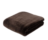 Gözze Premium Cashmere-Feeling Wohn- und Kuscheldecke, 130 x 170 cm, Schoko, 40128-72-130170 - 1