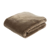 Gözze Premium Cashmere-Feeling Wohn- und Kuscheldecke, 130 x 170 cm, Taupe, 40128-71-130170 - 1