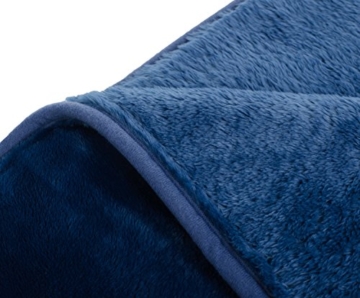 Gözze Premium Cashmere-Feeling Wohn- und Kuscheldecke, 220 x 240 cm, Blau, 40128-50-220240 - 3