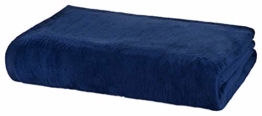 Moon Kuscheldecke Wohndecke Wolldecke XXL 220x240 (marine) - 1