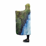 YSJXIM Kapuzendecke Huka Fluss Wasserfall Neuseeland North Islan Decke 152,4 x 127 cm - 1