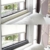 Emanhu Trading Schurwoll-Zugluftstopper Fenster 100-150 cm/Schurwoll-Zugluftstopper Tür 80-100 cm selbstklebendes Klettband (Anthrazit, Fenster 100 cm) - 2