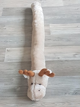 Kottig Zugluftstopper Windstopper Türvorleger Zugluft Tiere Plüsch 90cm Energiespar Elch Rentier - 1