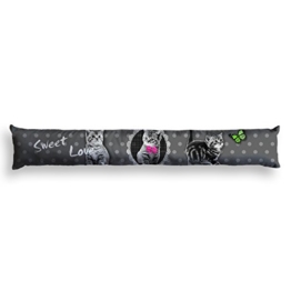 Nappes Du Monde Zugluftstopper, Motiv Katze, aus Polyester, 85 x 15 cm - 1