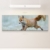 Paul Sinus Art Leinwandbilder | Bilder Leinwand 120x40cm rennender Fuchs - 2