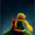 Posterlounge Leinwandbild 100 x 130 cm: Kleiner Prinz von Elena Schweitzer - fertiges Wandbild, Bild auf Keilrahmen, Fertigbild auf echter Leinwand, Leinwanddruck - 1