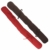 SunDeluxe Zugluftstopper 90 x 10 cm Uni - Türluftstopper & Windstopper - Kälteschutz für Fenster und Türen - mit praktischer Schlaufe zum Tragen oder Aufhängen, Farbe:Rot - 6