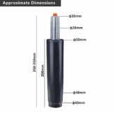 Duhome Gasdruckfeder Gasfeder Gas Lift Höhenverstellung für Stühle bis 180 kg Farbauswahl (27-35,5 cm, schwarz) - 1